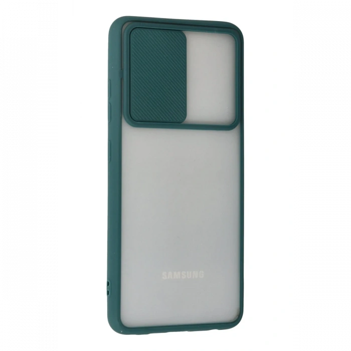 Newface Samsung Galaxy A72 Kılıf Palm Buzlu Kamera Sürgülü Silikon