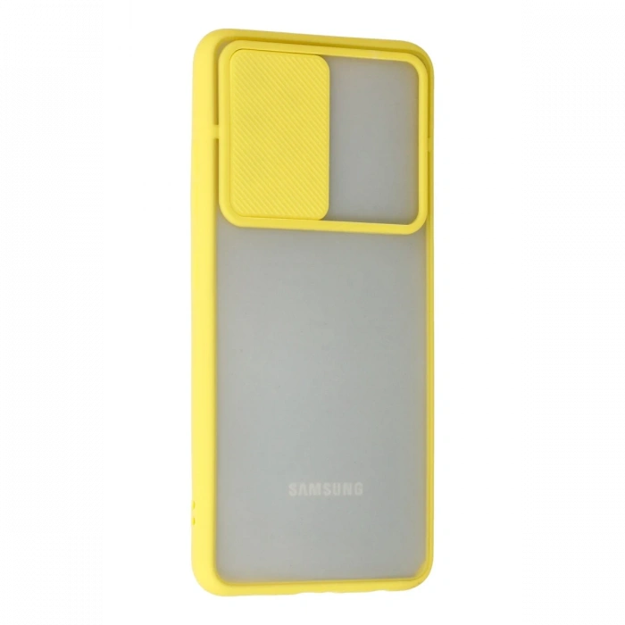 Newface Samsung Galaxy A72 Kılıf Palm Buzlu Kamera Sürgülü Silikon