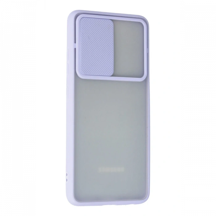 Newface Samsung Galaxy A72 Kılıf Palm Buzlu Kamera Sürgülü Silikon