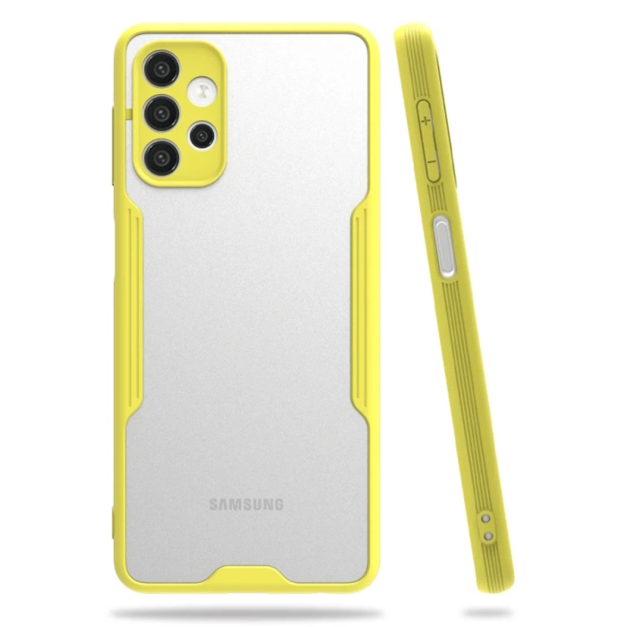 Newface Samsung Galaxy A72 Kılıf Platin Silikon