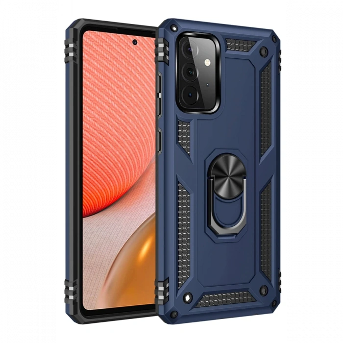 Newface Samsung Galaxy A72 Kılıf Sofya Yüzüklü Silikon Kapak
