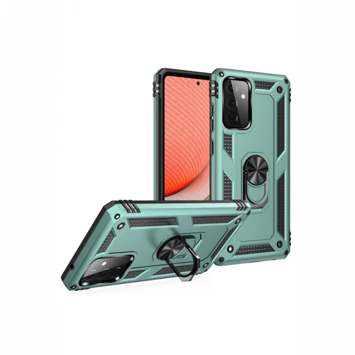 Newface Samsung Galaxy A72 Kılıf Sofya Yüzüklü Silikon Kapak