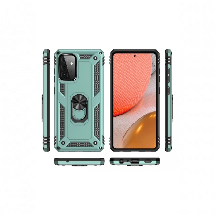 Newface Samsung Galaxy A72 Kılıf Sofya Yüzüklü Silikon Kapak