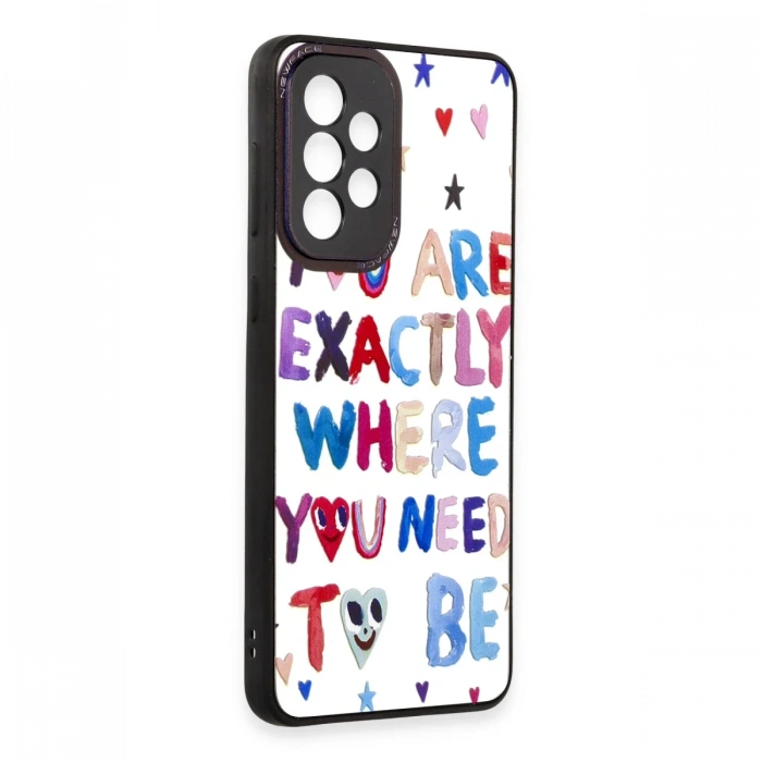 Newface Samsung Galaxy A73 5G Kılıf Mirror Desenli Kapak