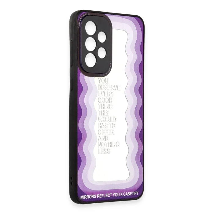 Newface Samsung Galaxy A73 5G Kılıf Mirror Desenli Kapak