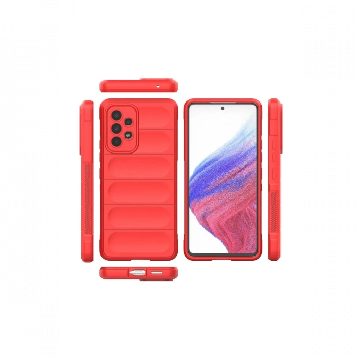 Newface Samsung Galaxy A73 5G Kılıf Optimum Silikon - Kırmızı