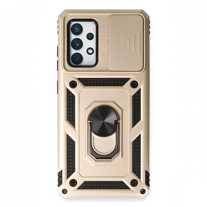 Newface Samsung Galaxy A73 5G Kılıf Pars Lens Yüzüklü Silikon
