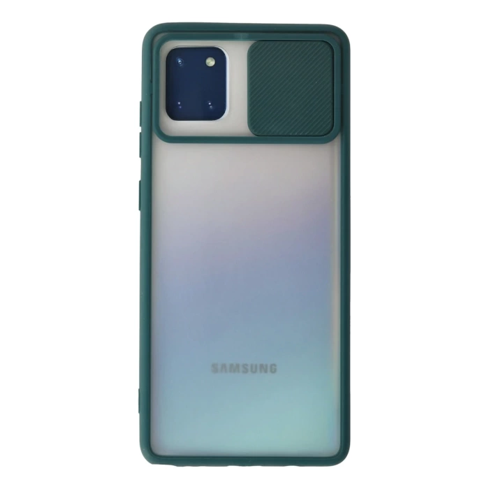 Newface Samsung Galaxy A81 / Note 10 Lite Kılıf Palm Buzlu Kamera Sürgülü Silikon
