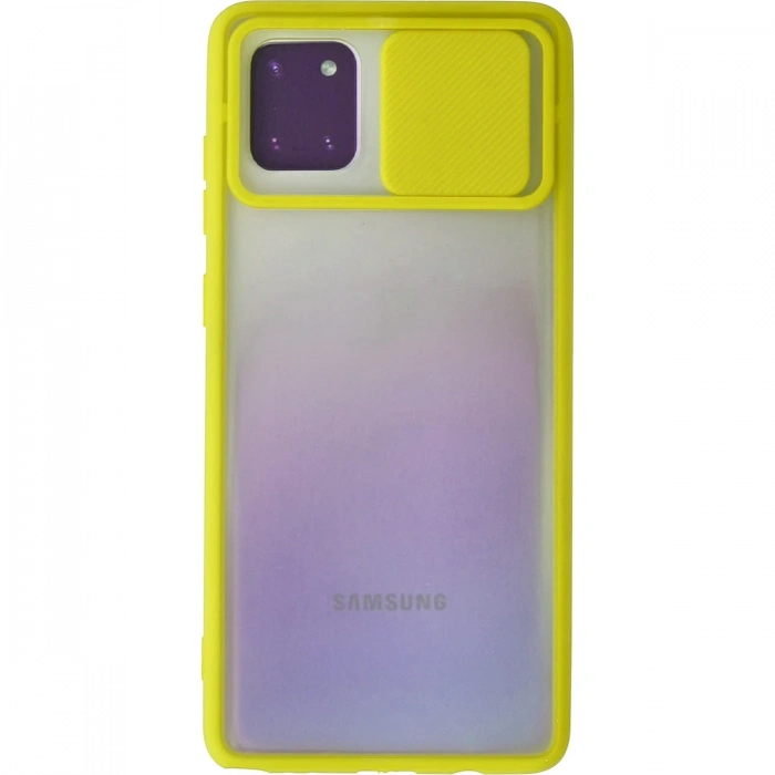 Newface Samsung Galaxy A81 / Note 10 Lite Kılıf Palm Buzlu Kamera Sürgülü Silikon