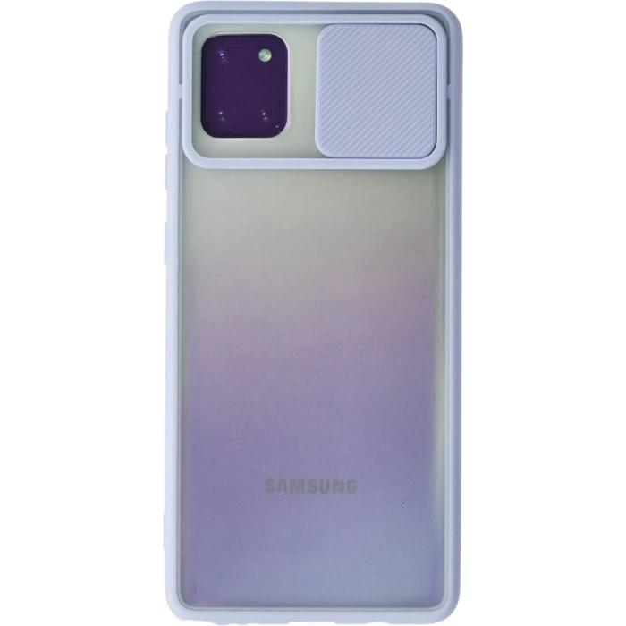Newface Samsung Galaxy A81 / Note 10 Lite Kılıf Palm Buzlu Kamera Sürgülü Silikon