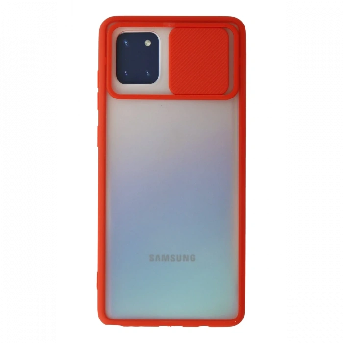 Newface Samsung Galaxy A81 / Note 10 Lite Kılıf Palm Buzlu Kamera Sürgülü Silikon