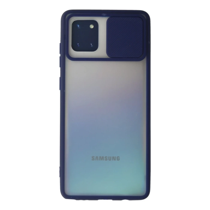 Newface Samsung Galaxy A81 / Note 10 Lite Kılıf Palm Buzlu Kamera Sürgülü Silikon