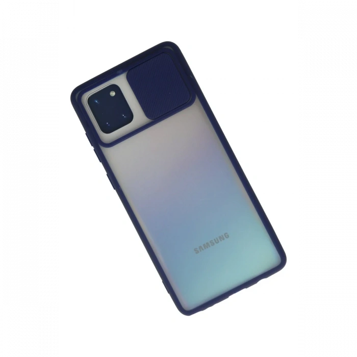 Newface Samsung Galaxy A81 / Note 10 Lite Kılıf Palm Buzlu Kamera Sürgülü Silikon