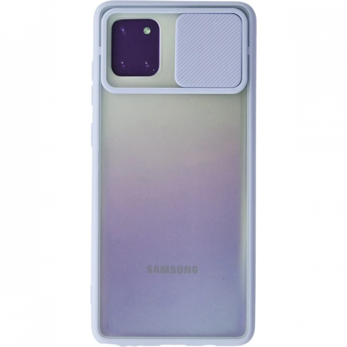 Newface Samsung Galaxy A81 / Note 10 Lite Kılıf Palm Buzlu Kamera Sürgülü Silikon