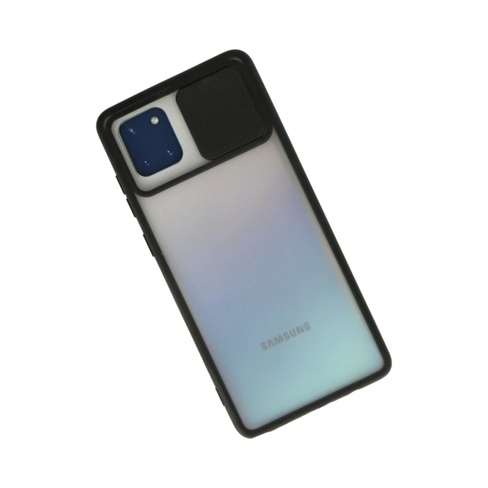 Newface Samsung Galaxy A81 / Note 10 Lite Kılıf Palm Buzlu Kamera Sürgülü Silikon