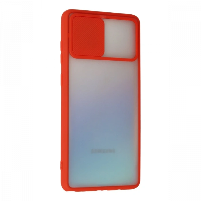 Newface Samsung Galaxy A81 / Note 10 Lite Kılıf Palm Buzlu Kamera Sürgülü Silikon