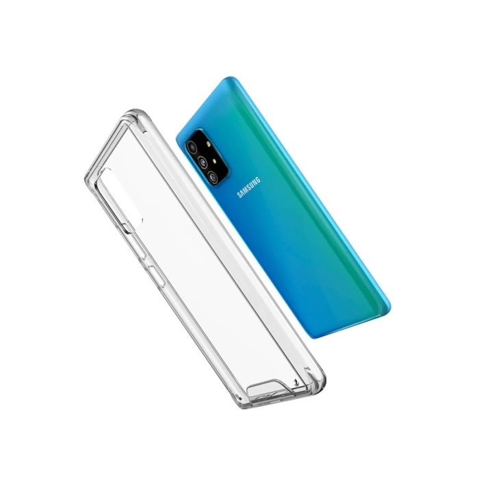 Newface Samsung Galaxy A91 / S10 Lite Kılıf Lüx Şeffaf Silikon
