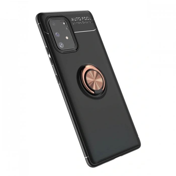 Newface Samsung Galaxy A91 / S10 Lite Kılıf Range Yüzüklü Silikon