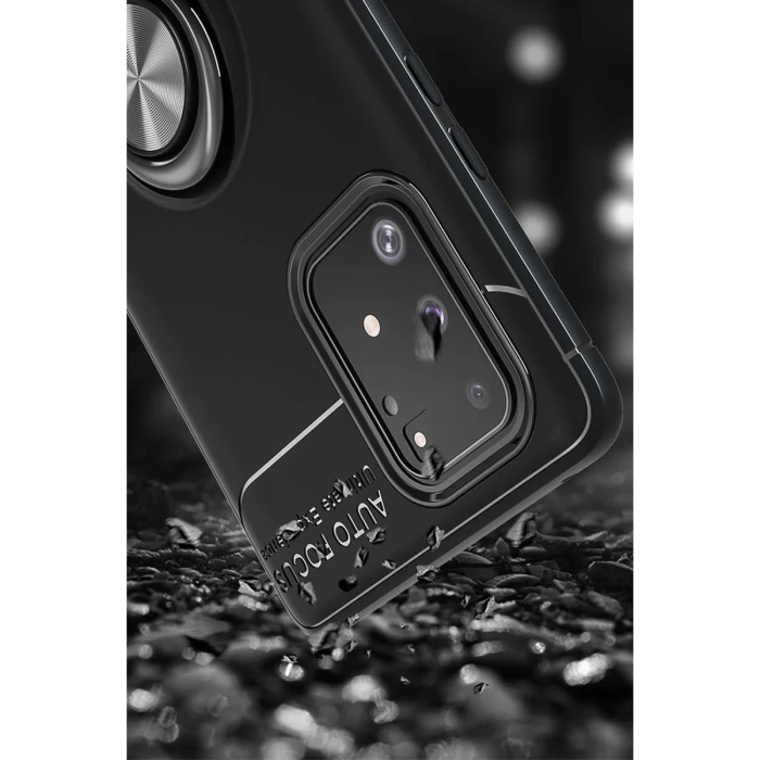 Newface Samsung Galaxy A91 / S10 Lite Kılıf Range Yüzüklü Silikon