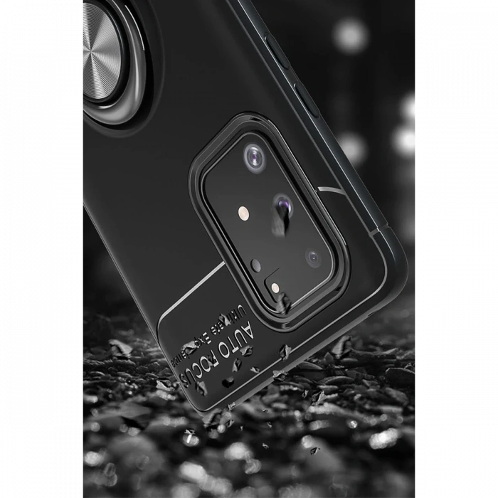 Newface Samsung Galaxy A91 / S10 Lite Kılıf Range Yüzüklü Silikon