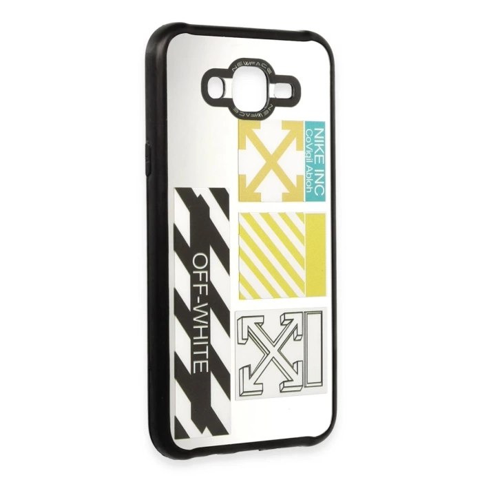 Newface Samsung Galaxy J7 Kılıf Mirror Desenli Kapak