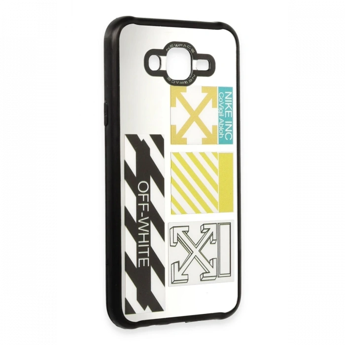 Newface Samsung Galaxy J7 Kılıf Mirror Desenli Kapak