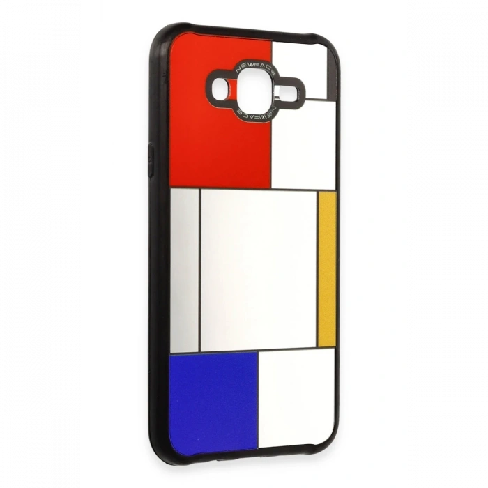 Newface Samsung Galaxy J7 Kılıf Mirror Desenli Kapak