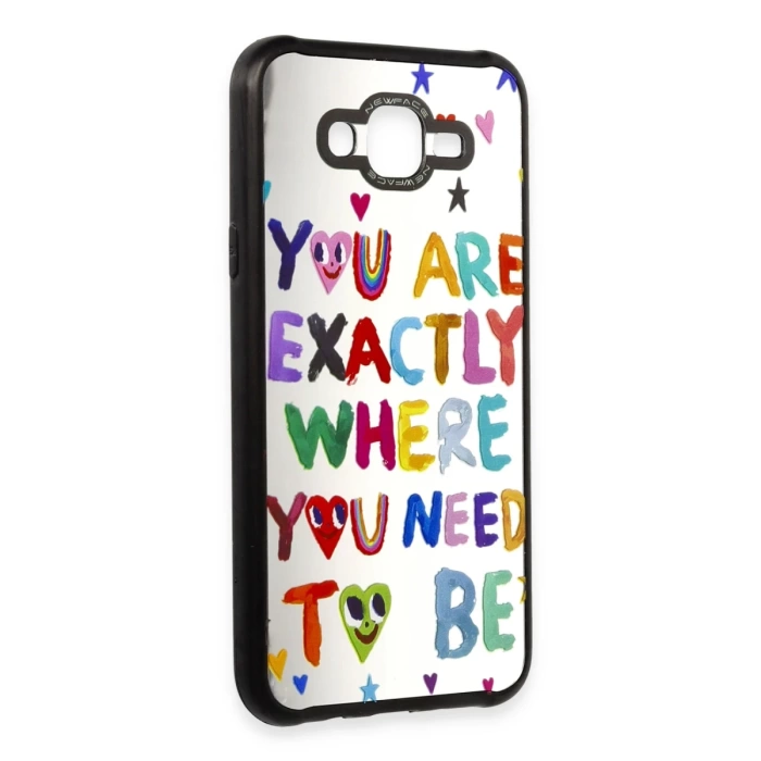 Newface Samsung Galaxy J7 Kılıf Mirror Desenli Kapak
