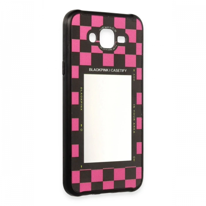 Newface Samsung Galaxy J7 Kılıf Mirror Desenli Kapak