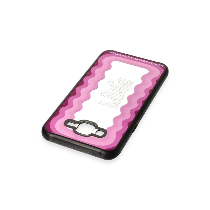 Newface Samsung Galaxy J7 Kılıf Mirror Desenli Kapak