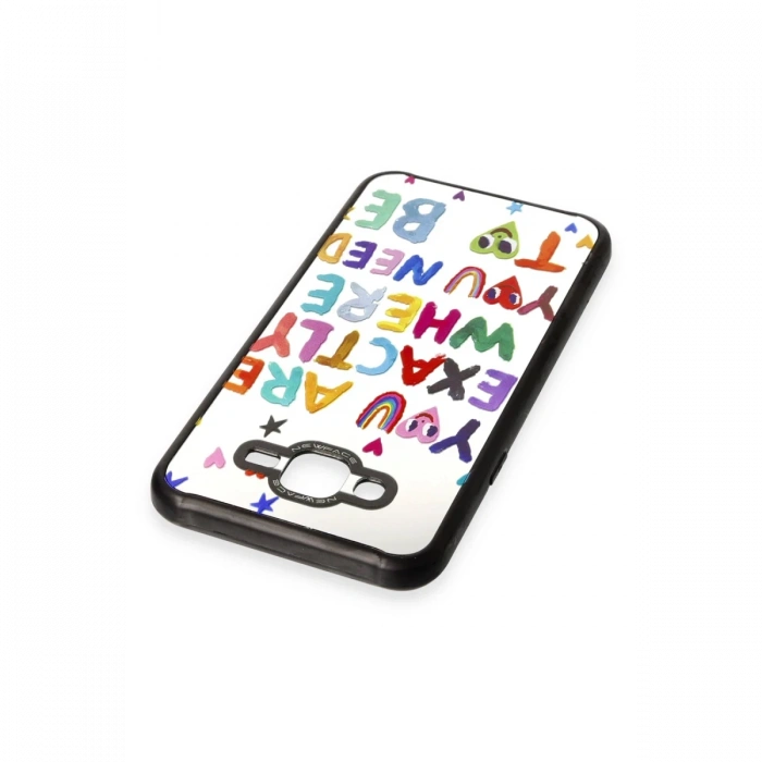 Newface Samsung Galaxy J7 Kılıf Mirror Desenli Kapak