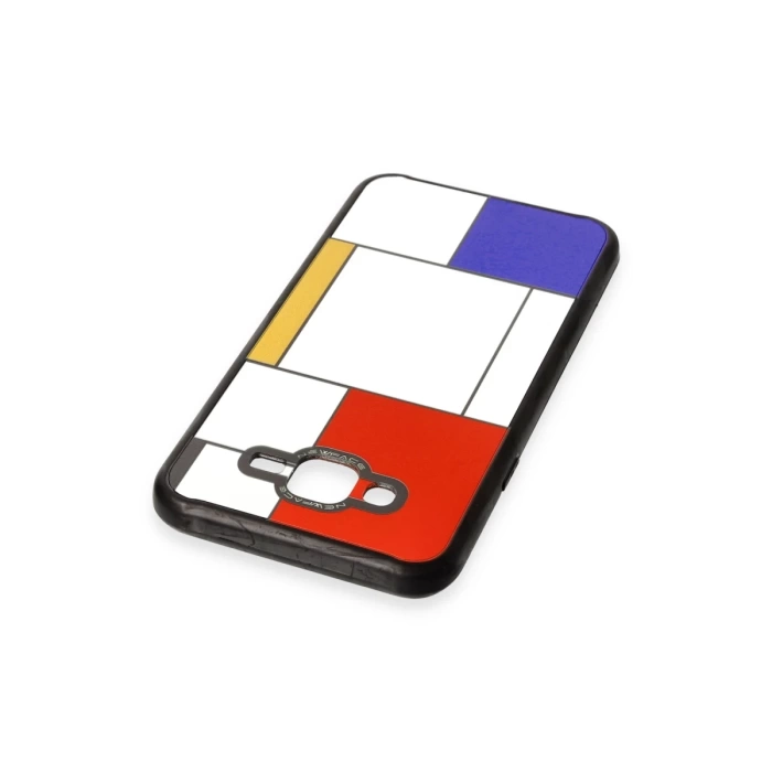 Newface Samsung Galaxy J7 Kılıf Mirror Desenli Kapak