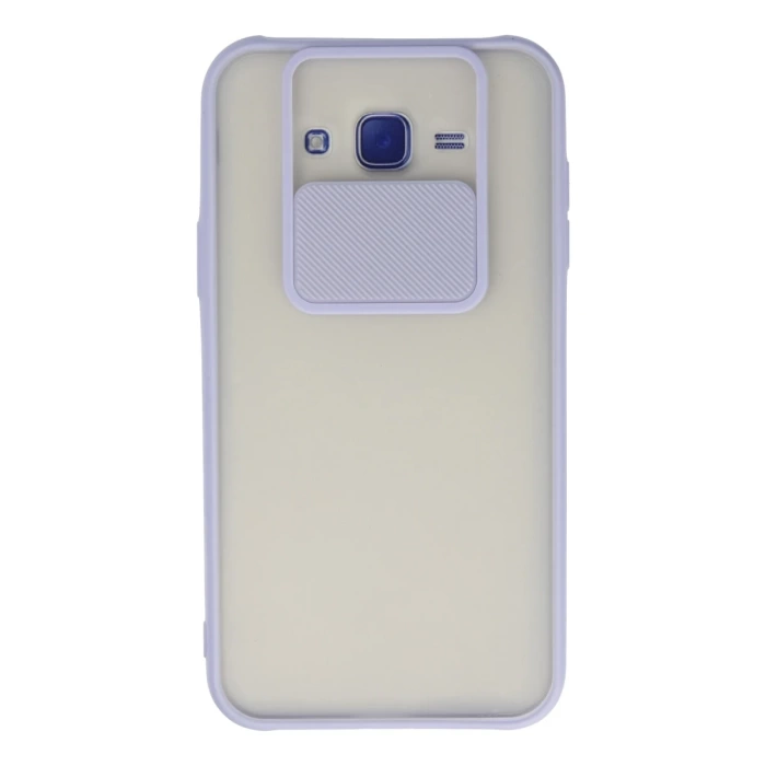 Newface Samsung Galaxy J7 Kılıf Palm Buzlu Kamera Sürgülü Silikon
