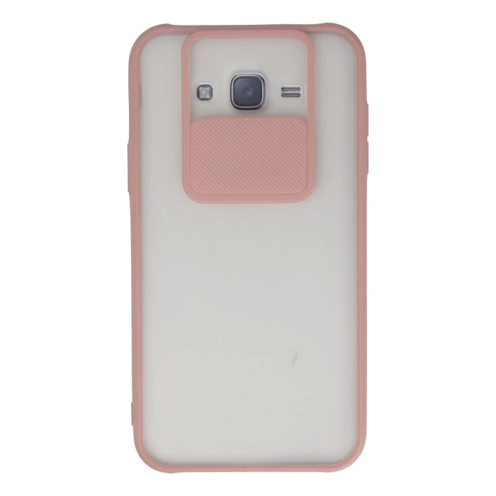 Newface Samsung Galaxy J7 Kılıf Palm Buzlu Kamera Sürgülü Silikon