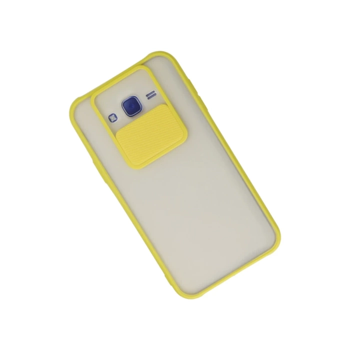 Newface Samsung Galaxy J7 Kılıf Palm Buzlu Kamera Sürgülü Silikon