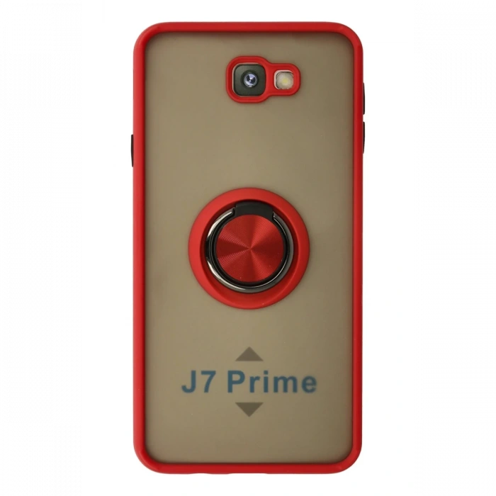 Newface Samsung Galaxy J7 Prime Kılıf Montreal Yüzüklü Silikon Kapak