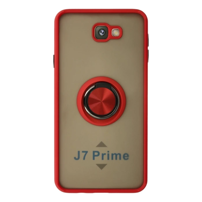 Newface Samsung Galaxy J7 Prime Kılıf Montreal Yüzüklü Silikon Kapak