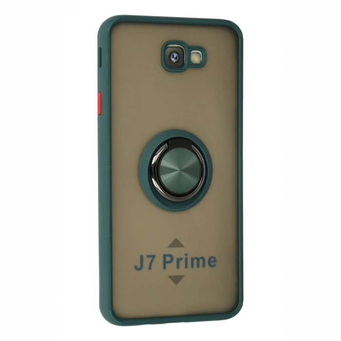 Newface Samsung Galaxy J7 Prime Kılıf Montreal Yüzüklü Silikon Kapak