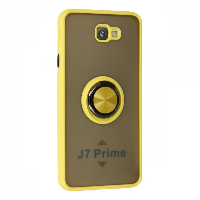 Newface Samsung Galaxy J7 Prime Kılıf Montreal Yüzüklü Silikon Kapak