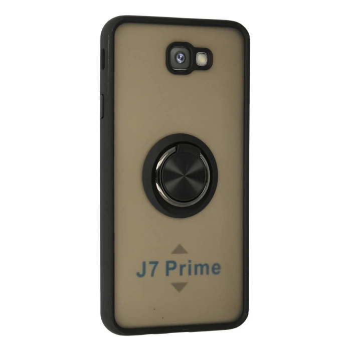Newface Samsung Galaxy J7 Prime Kılıf Montreal Yüzüklü Silikon Kapak