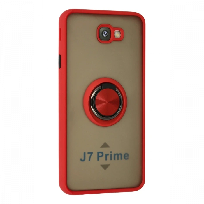 Newface Samsung Galaxy J7 Prime Kılıf Montreal Yüzüklü Silikon Kapak