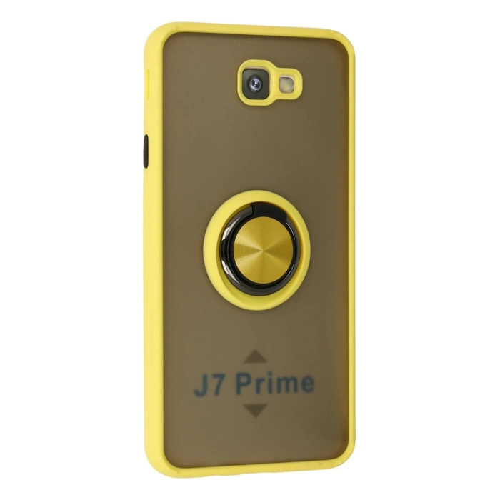 Newface Samsung Galaxy J7 Prime Kılıf Montreal Yüzüklü Silikon Kapak
