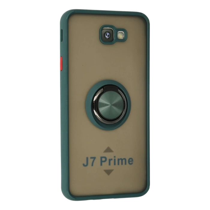 Newface Samsung Galaxy J7 Prime Kılıf Montreal Yüzüklü Silikon Kapak