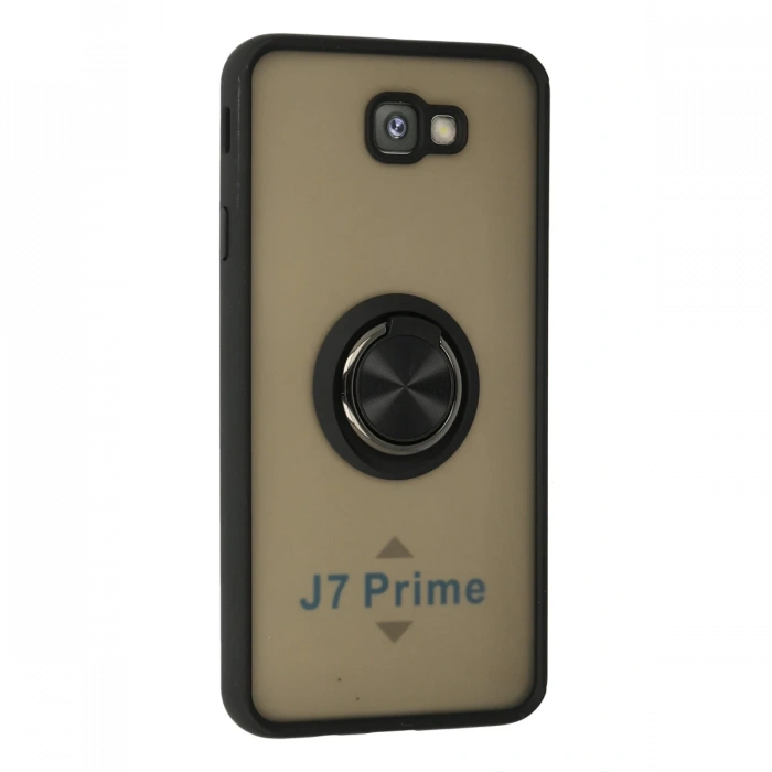 Newface Samsung Galaxy J7 Prime Kılıf Montreal Yüzüklü Silikon Kapak