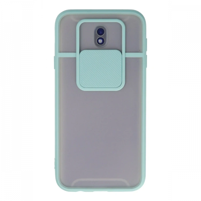 Newface Samsung Galaxy J7 Pro / J730 Kılıf Palm Buzlu Kamera Sürgülü Silikon
