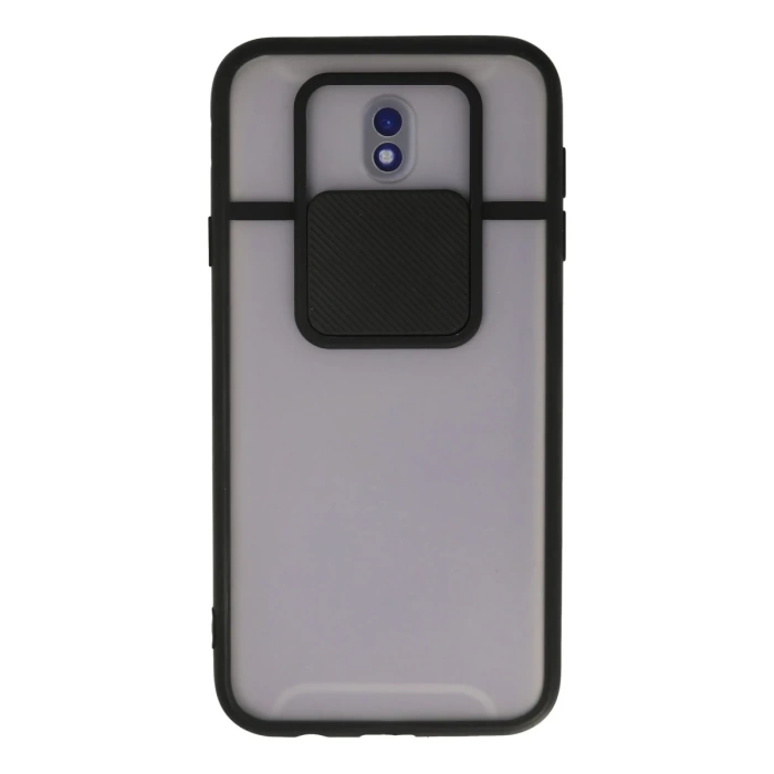 Newface Samsung Galaxy J7 Pro / J730 Kılıf Palm Buzlu Kamera Sürgülü Silikon
