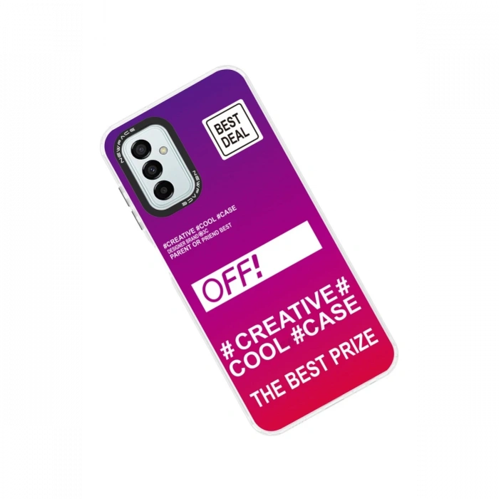 Newface Samsung Galaxy M13 Kılıf Estoril Desenli Kapak