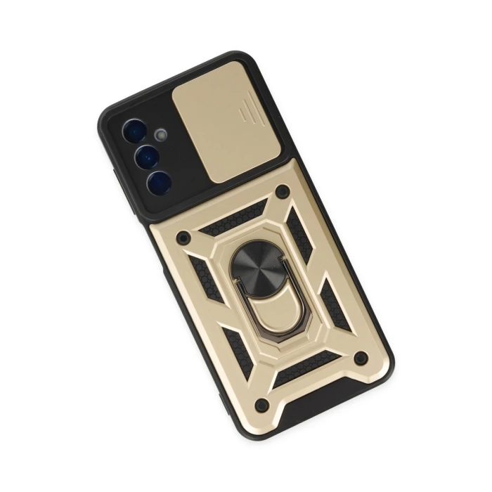 Newface Samsung Galaxy M13 Kılıf Pars Lens Yüzüklü Silikon
