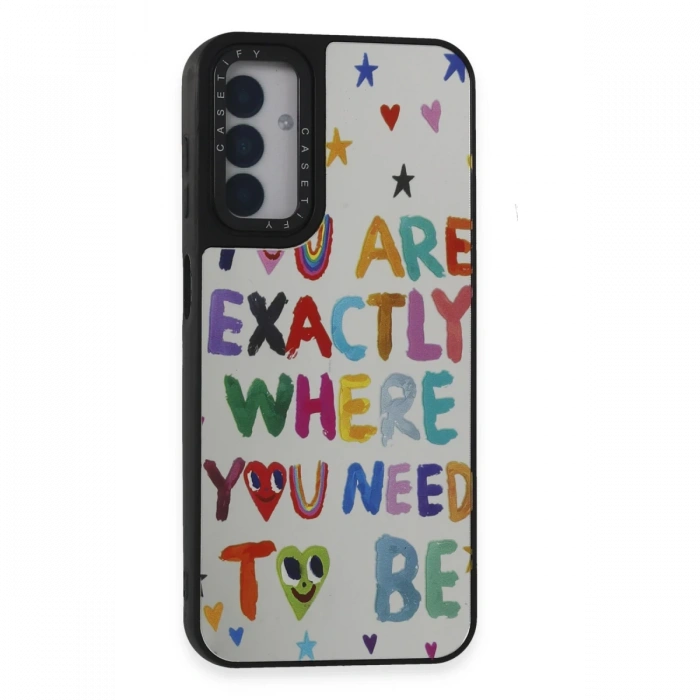 Newface Samsung Galaxy M14 5G Kılıf Mirror Desenli Kapak