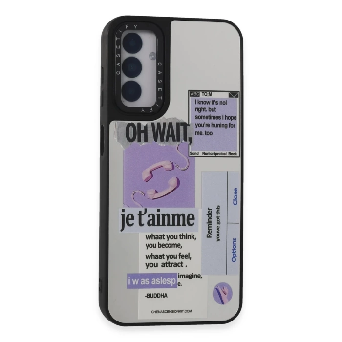 Newface Samsung Galaxy M14 5G Kılıf Mirror Desenli Kapak